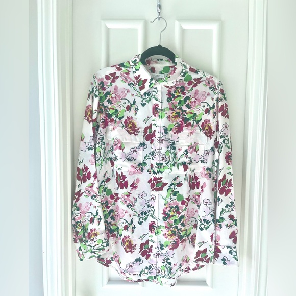 Equipment Femme Silk Floral Button Up Blouse - Picture 1 of 5